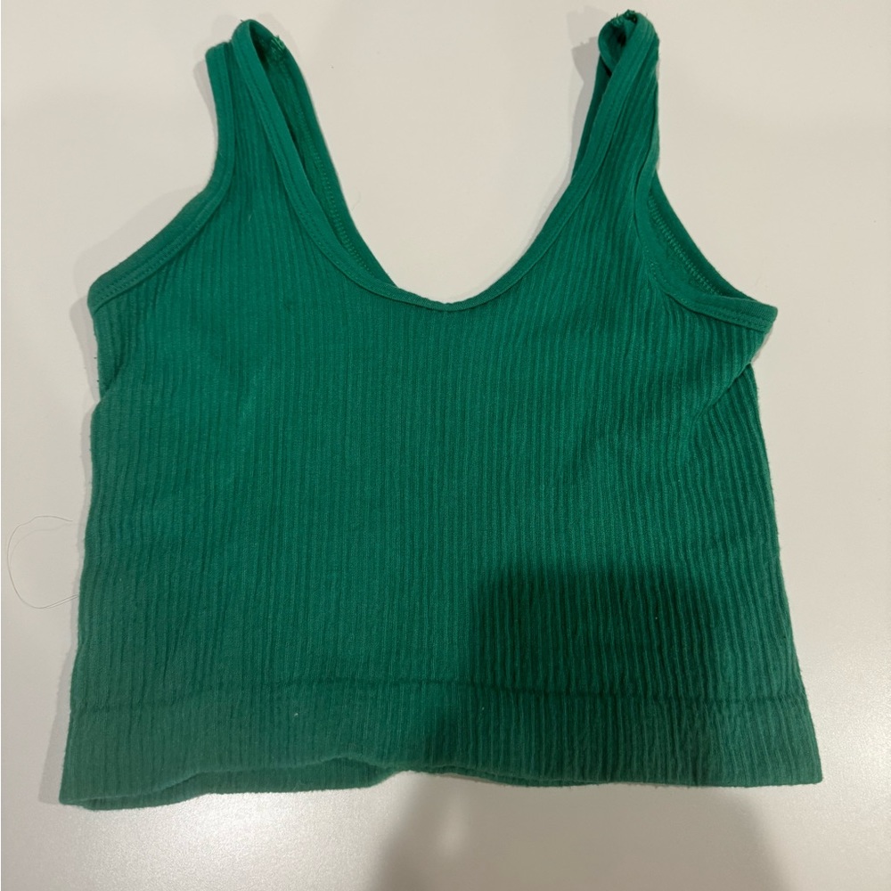 Green urban outfitters crop top